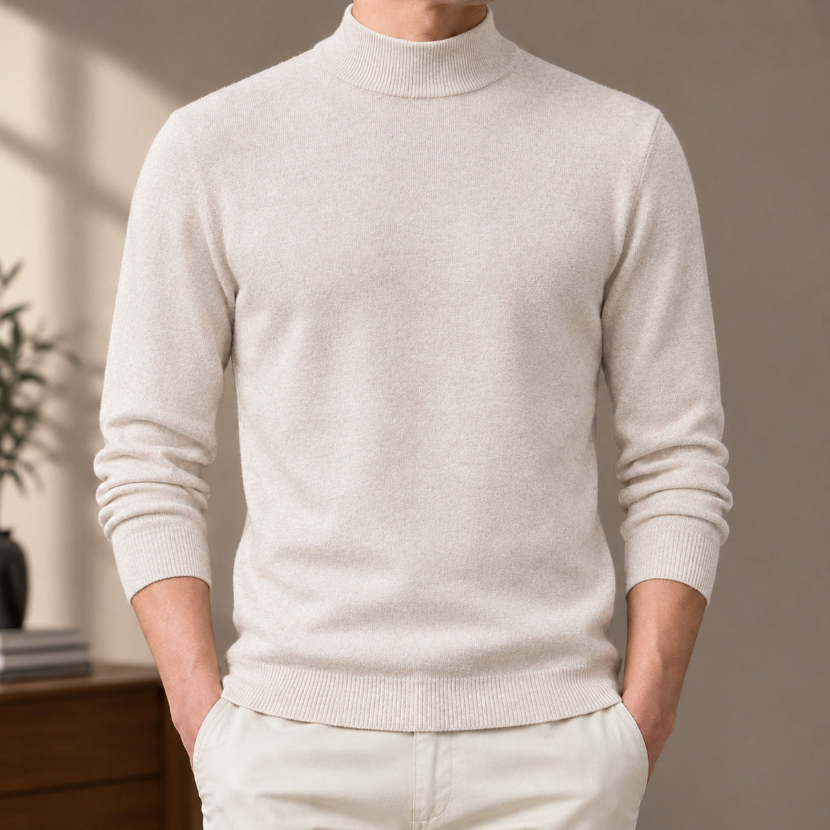 Knit Mock Neck Sweater