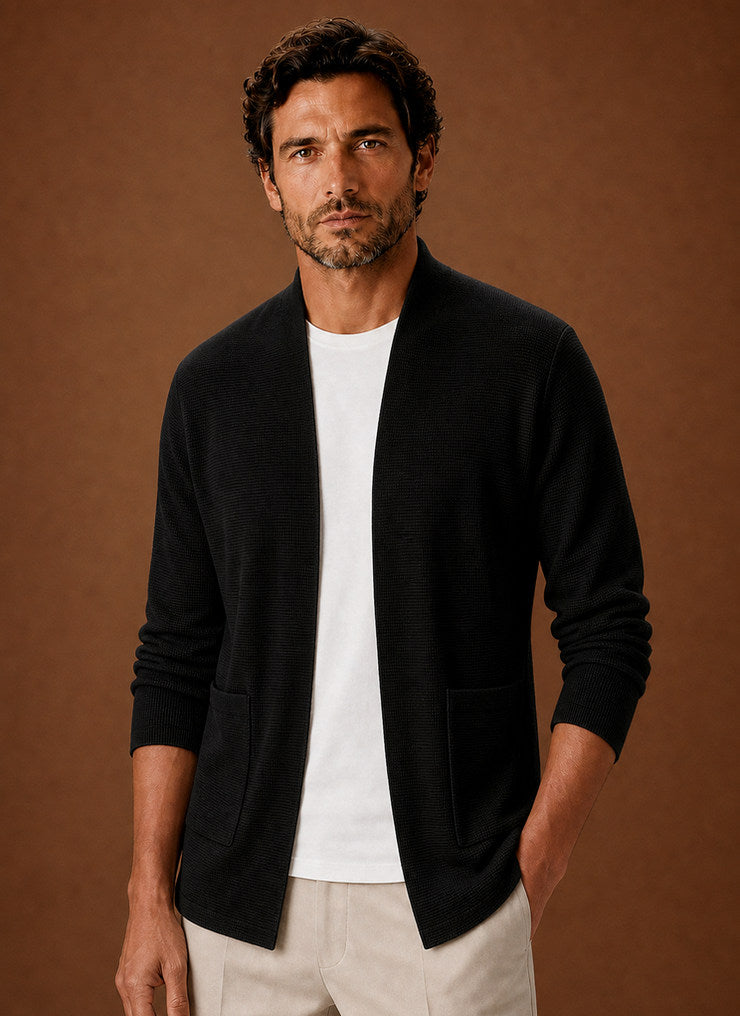 Knit Open Front Cardigan