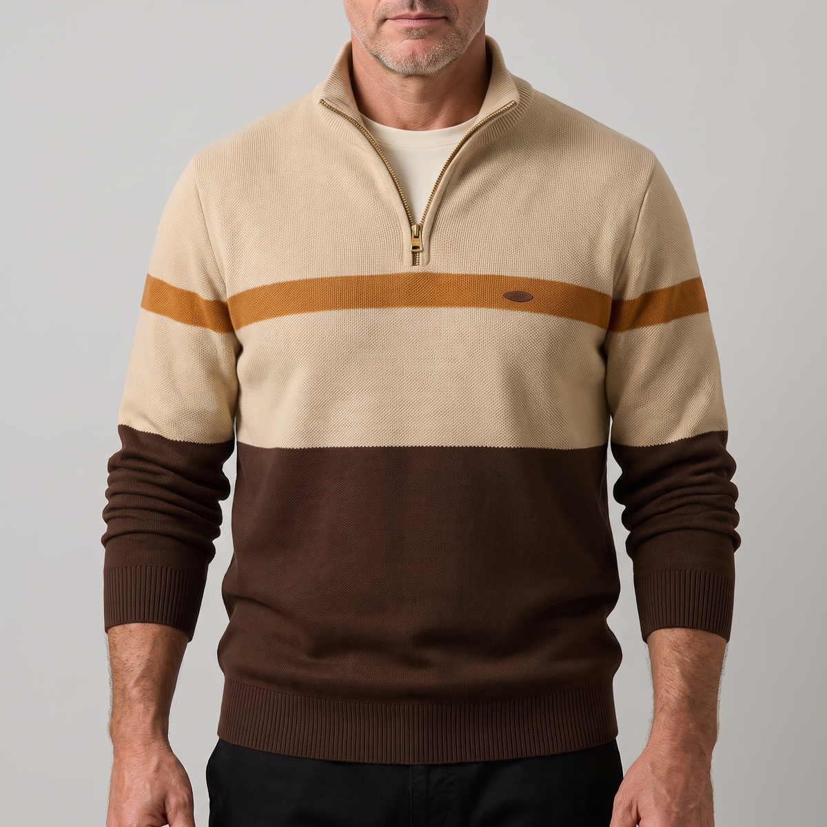 Knit Quarter Zip Sweater