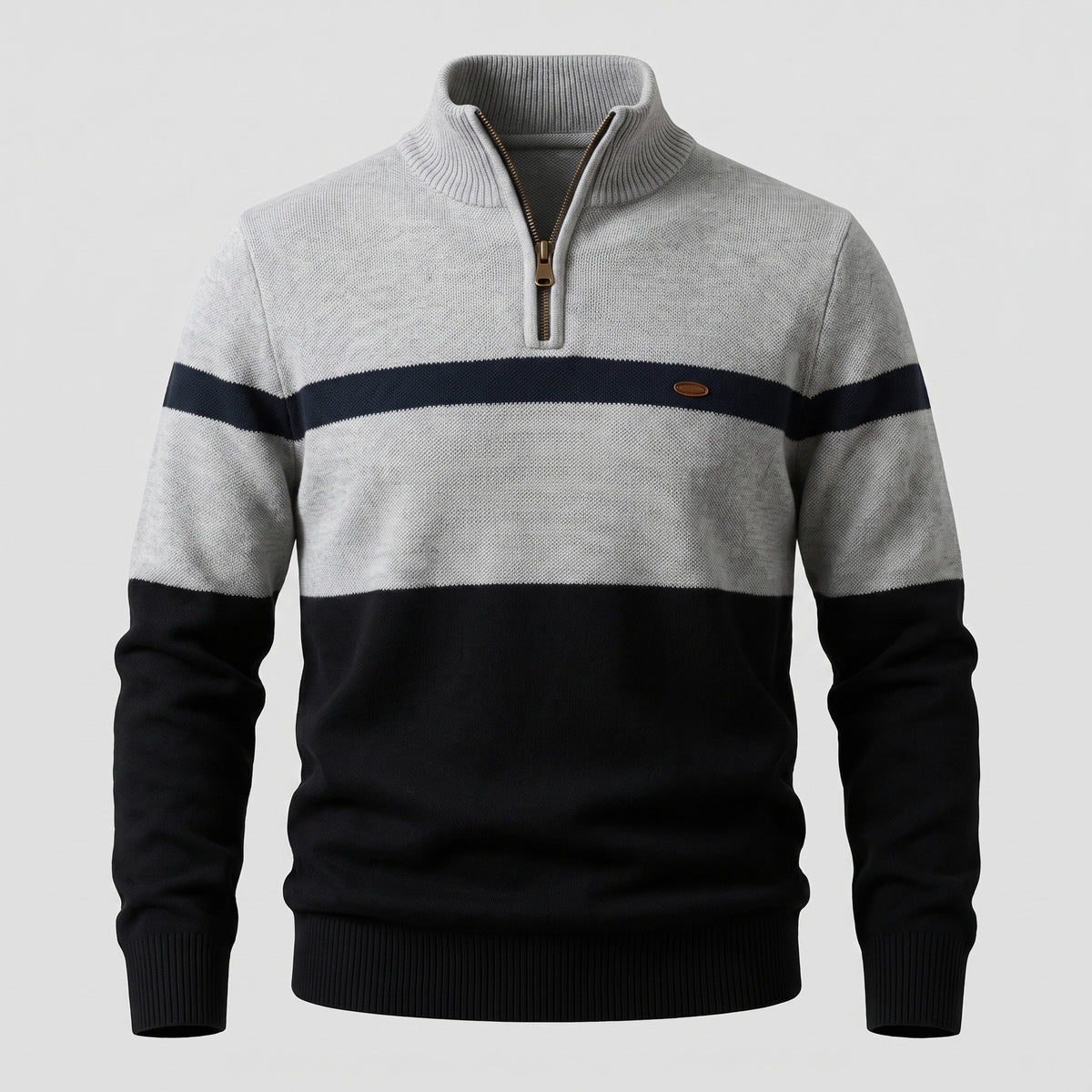 Knit Quarter Zip Sweater