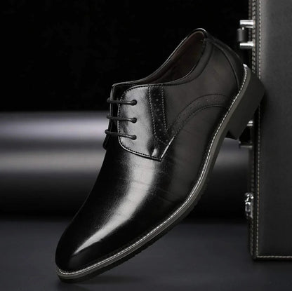 Leather Brogue Oxford Dress Shoes