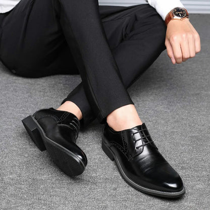 Leather Brogue Oxford Dress Shoes