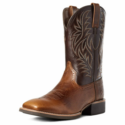Leather Embroidered Western Cowboy Boots