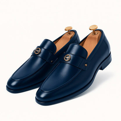 Leather Slip On Dress Loafers