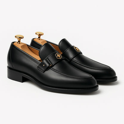 Leather Slip On Dress Loafers
