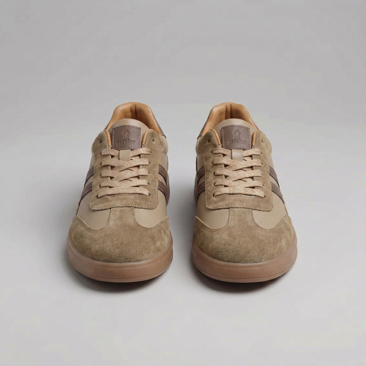 Leather Suede Low Top Sneakers