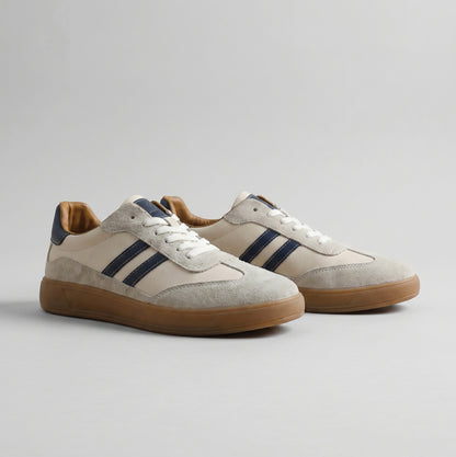 Leather Suede Low Top Sneakers