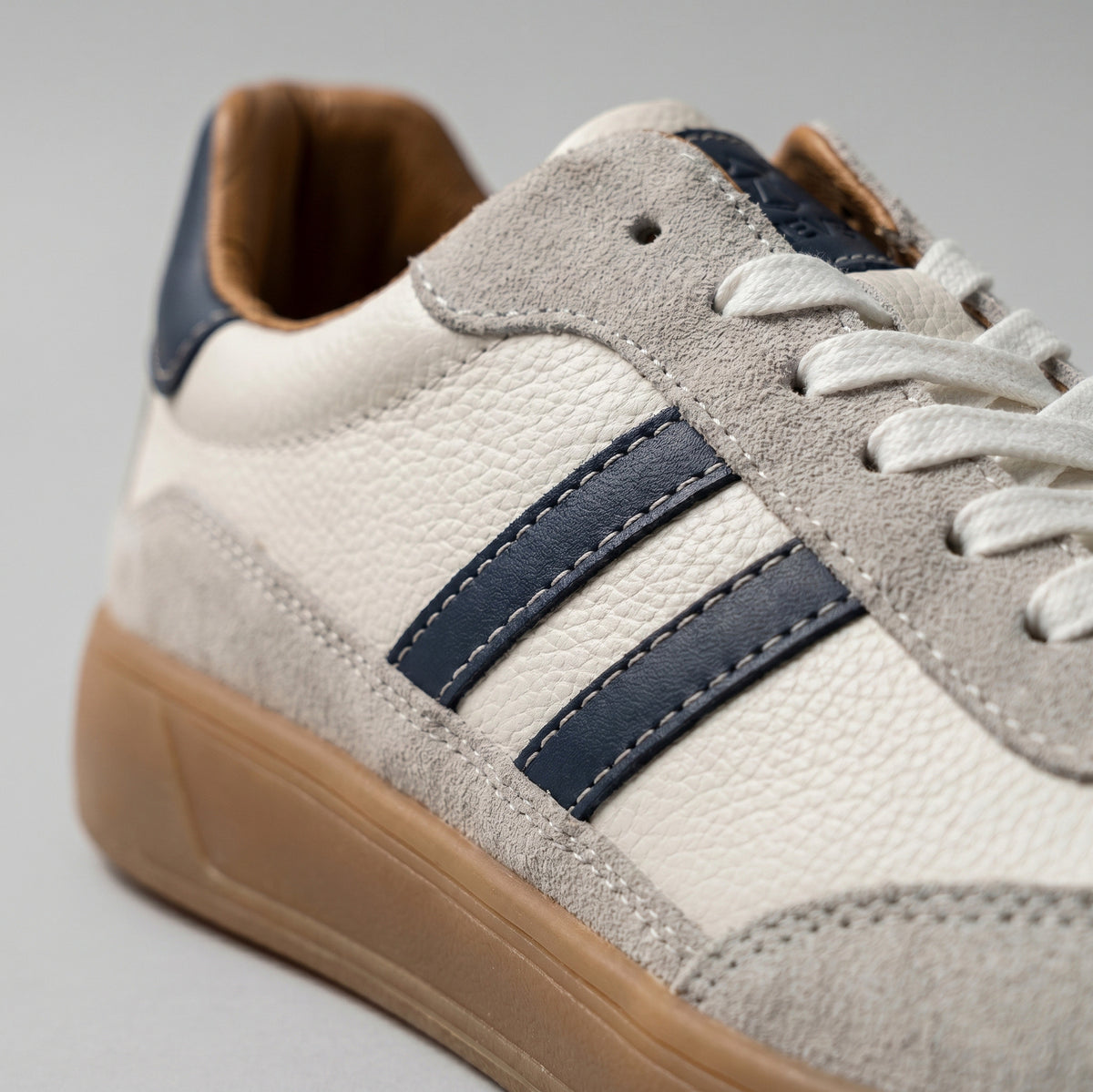 Leather Suede Low Top Sneakers