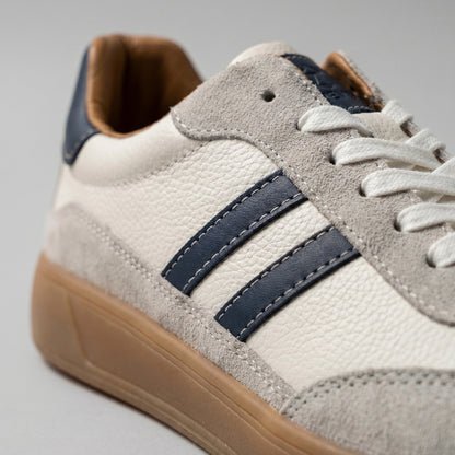 Leather Suede Low Top Sneakers