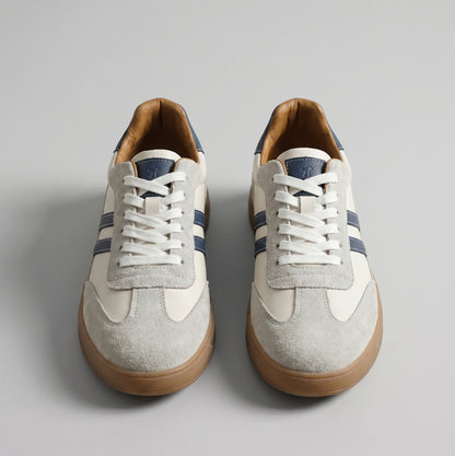 Leather Suede Low Top Sneakers
