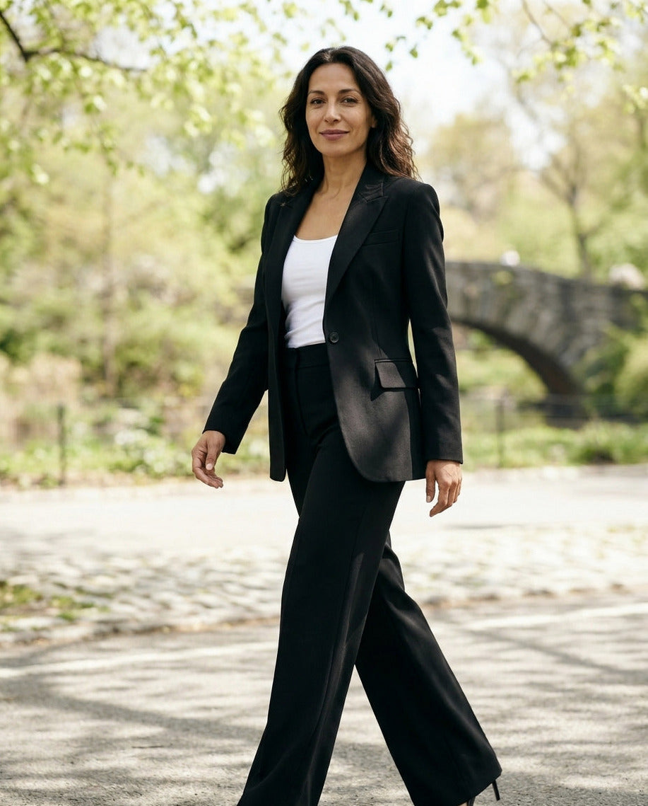 Long Sleeve Blazer and Pants Matching Set