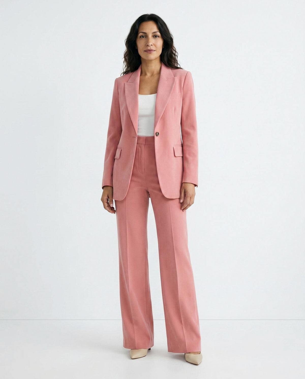 Long Sleeve Blazer and Pants Matching Set