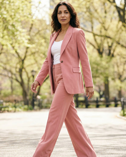 Long Sleeve Blazer and Pants Matching Set