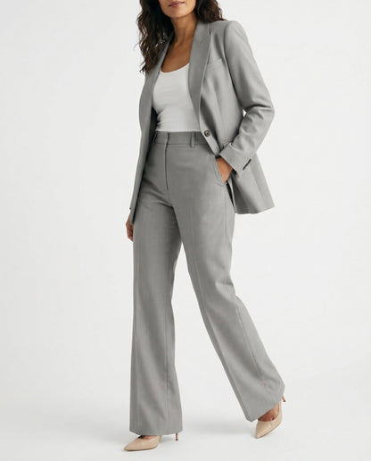 Long Sleeve Blazer and Pants Matching Set
