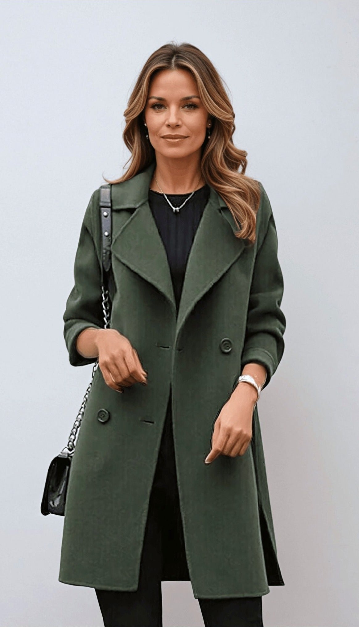 Long Sleeve Double Breasted Coat