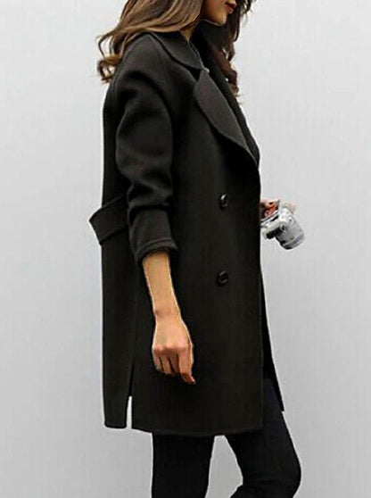 Long Sleeve Double Breasted Coat