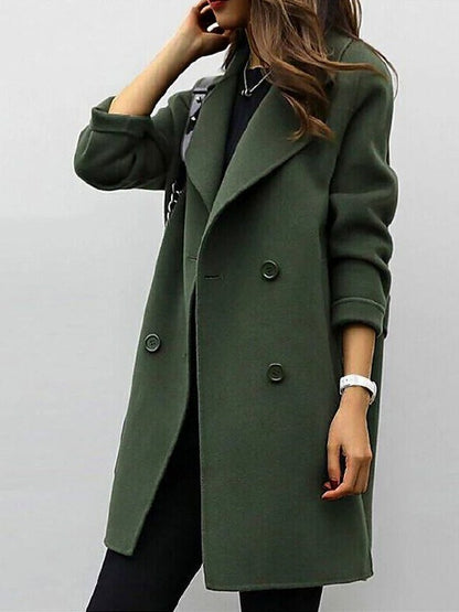 Long Sleeve Double Breasted Coat