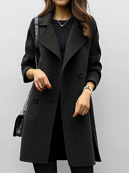 Long Sleeve Double Breasted Coat