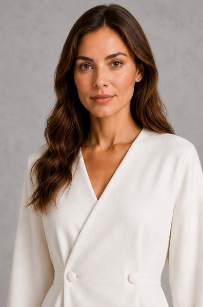 Long Sleeve Double Breasted Two Piece Set