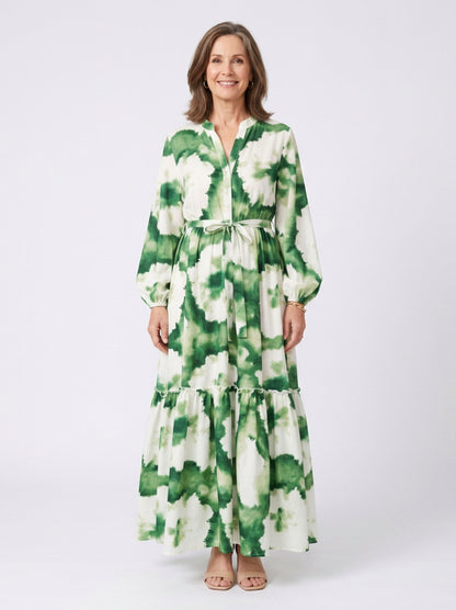 Long Sleeve Tiered Maxi Dress