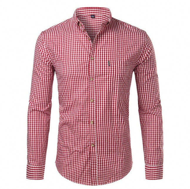 Plaid Button Down Long Sleeve Shirt