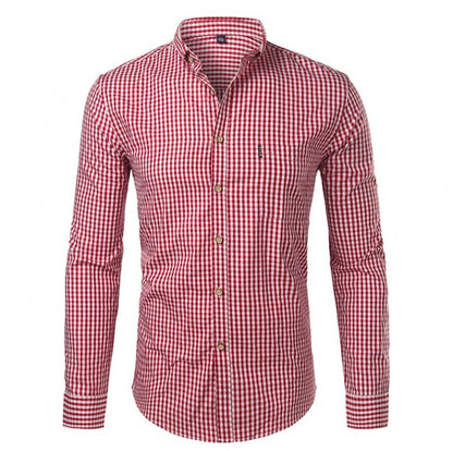 Plaid Button Down Long Sleeve Shirt