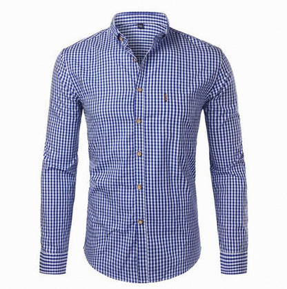 Plaid Button Down Long Sleeve Shirt