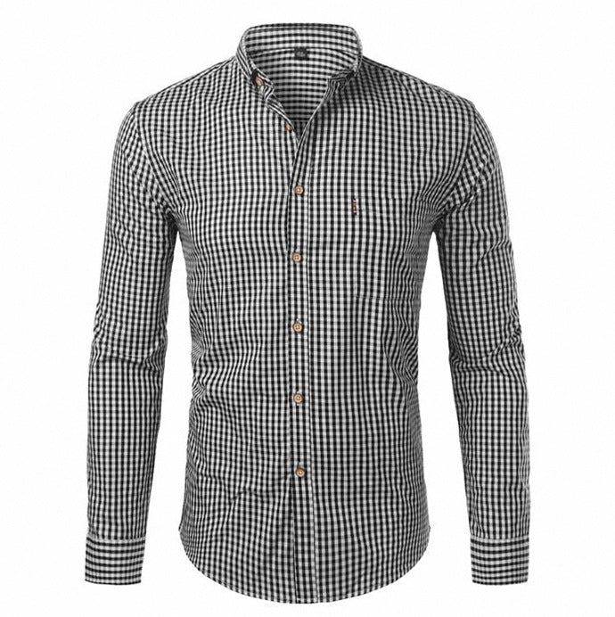 Plaid Button Down Long Sleeve Shirt