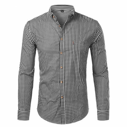 Plaid Button Down Long Sleeve Shirt