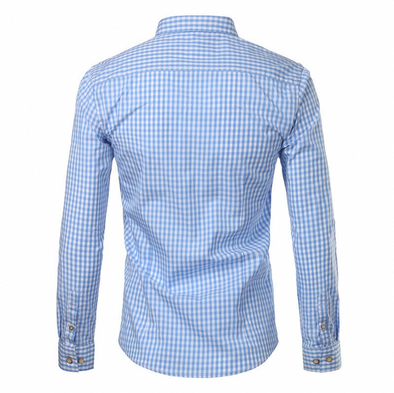 Plaid Button Down Long Sleeve Shirt