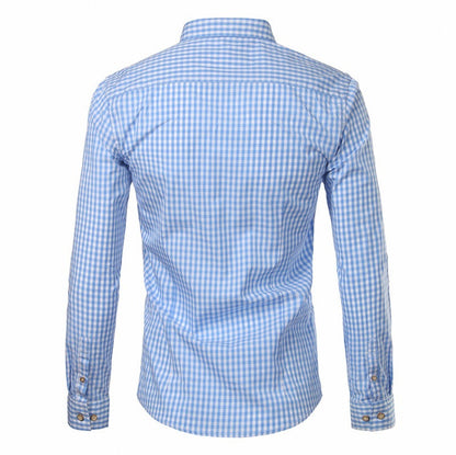 Plaid Button Down Long Sleeve Shirt