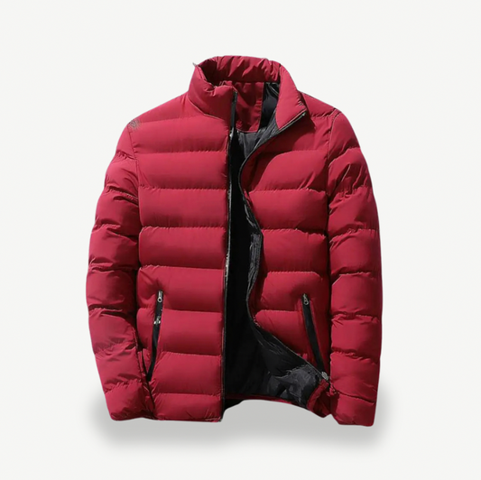 Quilted Stand Collar Puffer Jacket