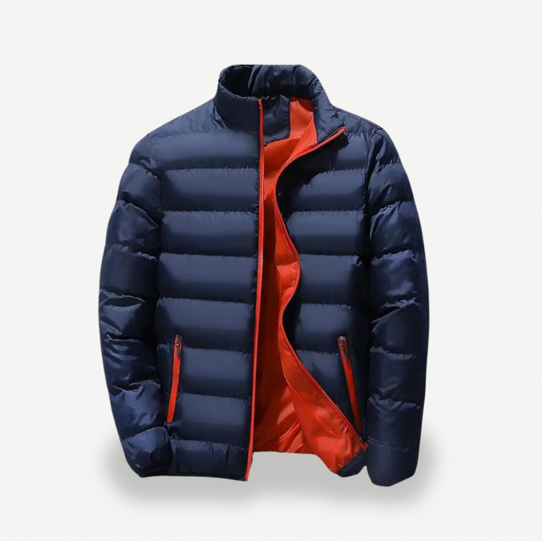 Quilted Stand Collar Puffer Jacket