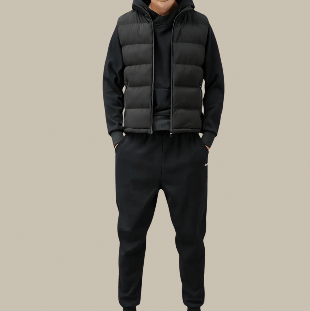 Quilted Stand Collar Puffer Vest