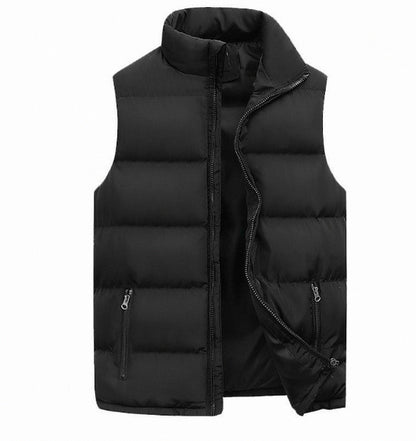 Quilted Stand Collar Puffer Vest