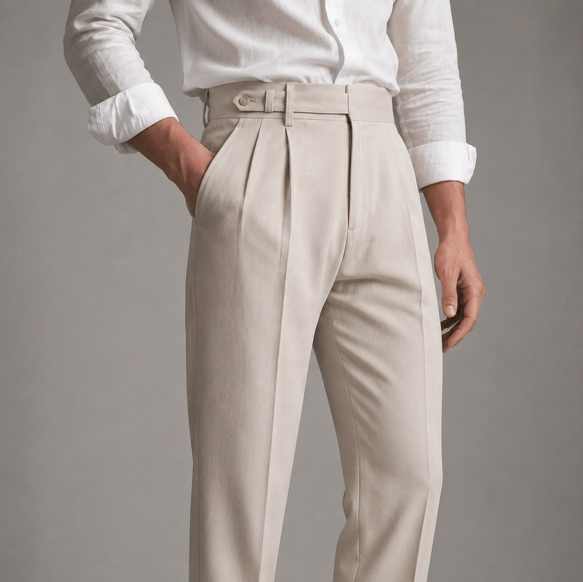 Tailored Fit Pleated Dress Pants