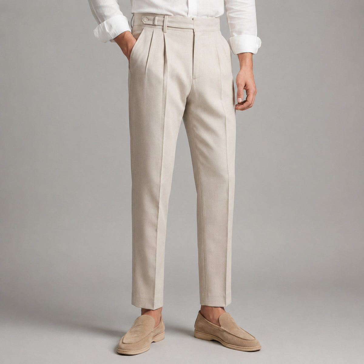 Tailored Fit Pleated Dress Pants