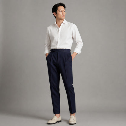 Tailored Fit Pleated Dress Pants