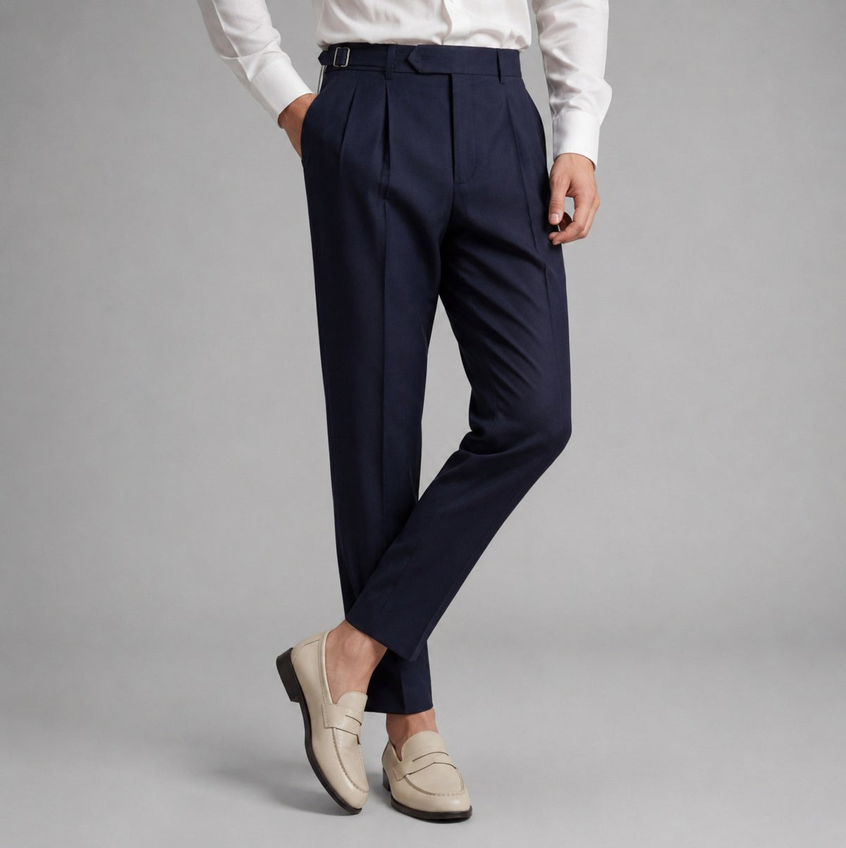 Tailored Fit Pleated Dress Pants