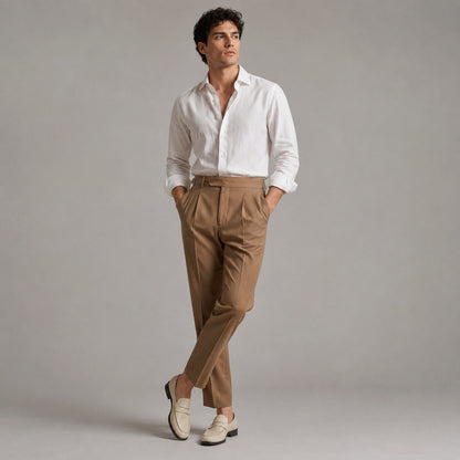 Tailored Fit Pleated Dress Pants