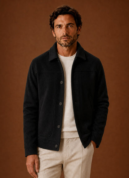 Regular Fit Button Front Overshirt