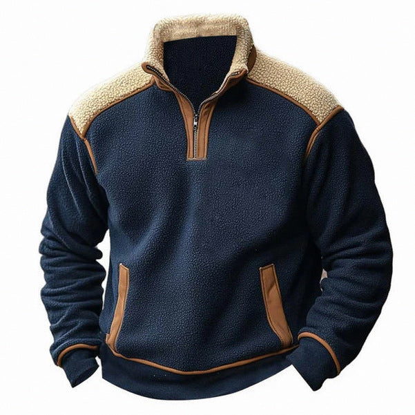 Regular Fit Fleece Half Zip Sweatshirt