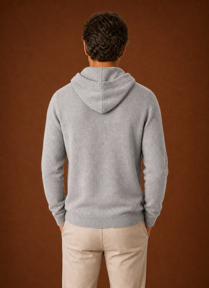 Regular Fit Knit Drawstring Hoodie