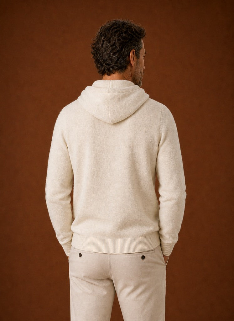 Regular Fit Knit Drawstring Hoodie