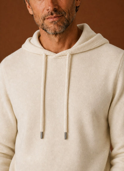 Regular Fit Knit Drawstring Hoodie