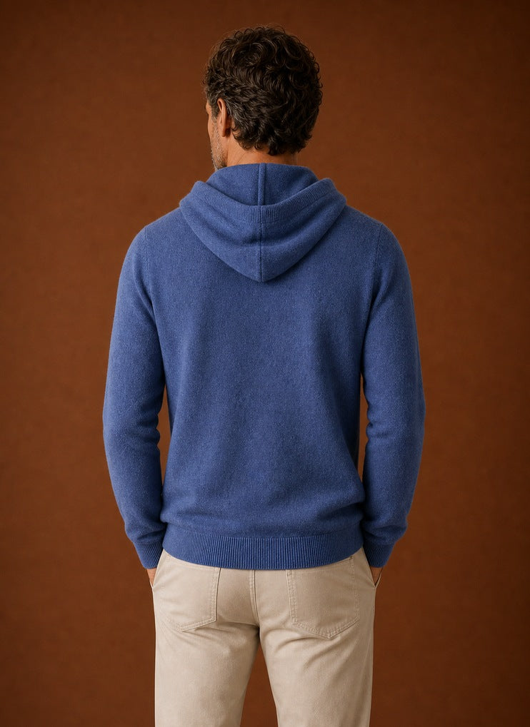 Regular Fit Knit Drawstring Hoodie
