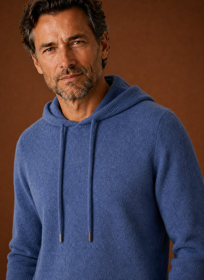 Regular Fit Knit Drawstring Hoodie