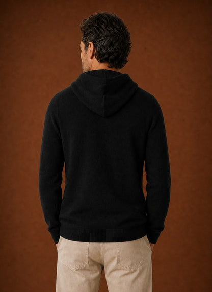Regular Fit Knit Drawstring Hoodie