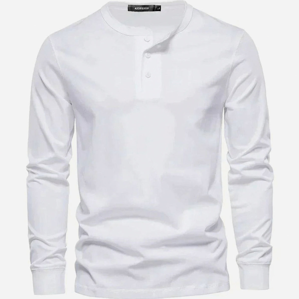Regular Fit Long Sleeve Henley Shirt