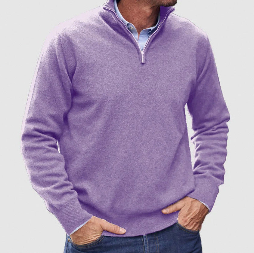 Regular Fit Quarter Zip Sweater